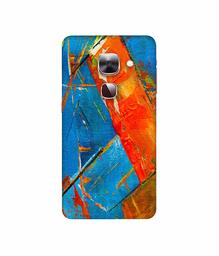 Amazon Brand - Solimo Designer Sky Blue and Orange Canvas 3D Printed Hard Back Case Mobile Cover for LeEco Le Max 2