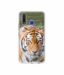 Amazon Brand - Solimo Designer Tiger in Water UV Printed Soft Back Case Mobile Cover for Vivo U20