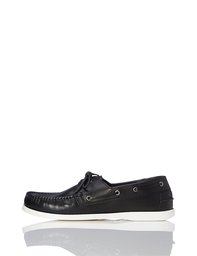 Amazon Brand - find. Men’s Boat Shoes, Black, US 9