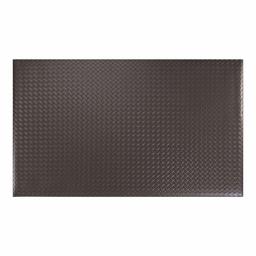 AmazonBasics – Alfombrilla antifatiga Diamond Deckplate de espuma de una sola capa 1/2 pulgadas, 3 x 5 Negro