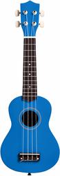 AmazonBasics Starter Ukulele Bundle with Strings, Tuner, Strap, and Bag - 21-Inch Basswood, Blue