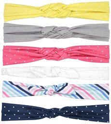 Printed and Solid Soft Jersey Head-wraps for Infants and Toddlers