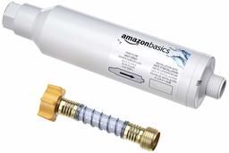 AmazonBasics Inline Water Filter with Flexible Hose Protector