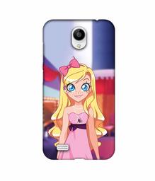 Amazon Brand - Solimo Designer Small Princess Vector 3D Printed Hard Back Case Mobile Cover for Vivo Y21L