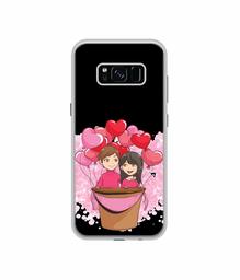 Amazon Brand - Solimo Designer Boy and Girl UV Printed Soft Back Case Mobile Cover for Samsung Galaxy S8