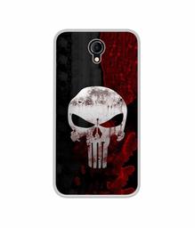 Amazon Brand - Solimo Designer Punisher Skull UV Printed Soft Back Case Mobile Cover for Micromax Bharat 4 Q440