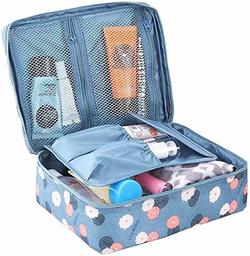 Eono di Amazon - Beauty case per cosmetici, beauty case da viaggio, beauty case, organizer per cosmetici e articoli da toeletta, con manico, impermeabile, personalizzabile