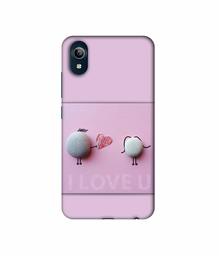 Amazon Brand - Solimo Designer I Love U 3D Printed Hard Back Case Mobile Cover for Vivo Y91i