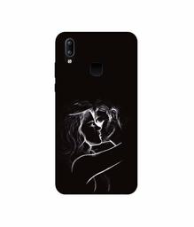 Amazon Brand - Solimo Designer Kissing Couple 3D Printed Hard Back Case Mobile Cover for Vivo Y95