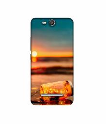 Amazon Brand - Solimo Designer Jar at Sea Serface 3D Printed Hard Back Case Mobile Cover for Micromax Canvas Juice 3 Q392