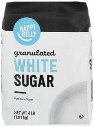 Amazon Brand - Happy Belly Granulated White Cane Sugar, 4lb