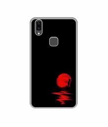 Amazon Brand - Solimo Designer Red Moon UV Printed Soft Back Case Mobile Cover for Vivo V9