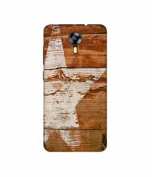 Amazon Brand - Solimo Designer Star Impression On Wood 3D Printed Hard Back Case Mobile Cover for Micromax Canvas Xpress 2 E313