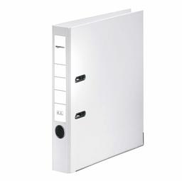 AmazonBasics FSC Certified Lever Arch File with Polypropylene Lamination and Pocket on the Spine, White