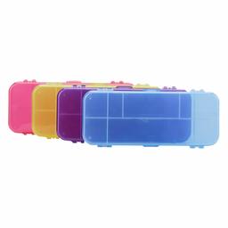 AmazonBasics Set of 4 Pencil Cases in Assorted Colours