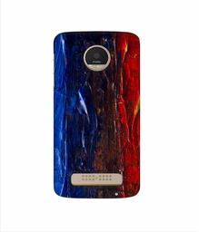 Amazon Brand - Solimo Designer Red Paint On Wall 3D Printed Hard Back Case Mobile Cover for Motorola Moto Z Play