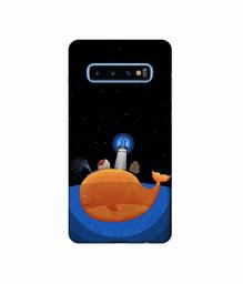 Amazon Brand - Solimo Designer Whale 3D Printed Hard Back Case Mobile Cover for Samsung Galaxy S10 Plus