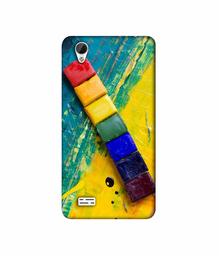 Amazon Brand - Solimo Designer Wax Color Blocks 3D Printed Hard Back Case Mobile Cover for Vivo Y31