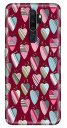 Amazon Brand - Solimo Designer Heart Pattern Design 3D Printed Hard Back Case Mobile Cover for Oppo A5 (2020)