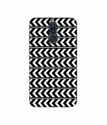 Amazon Brand - Solimo Designer Horizontal Arrow Texture 3D Printed Hard Back Case Mobile Cover for Huawei Honor 9i