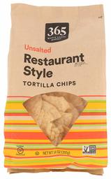 365 by Whole Foods Market, Tortilla Chips, Restaurant Style - Unsalted, 14 Ounce