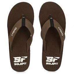 Solefit Men's Brown Slippers-10 UK (44 EU) (SLFT-0093)