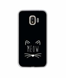 Amazon Brand - Solimo Designer Meow UV Printed Soft Back Case Mobile Cover for Samsung Galaxy J4