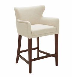 Amazon Brand – Stone & Beam Wickstrom Upholstered Counter-Height Bar Stool with Arms, 37