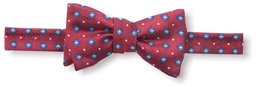 Franklin Tailored Men's Silk Box Bow Tie, Red