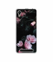 Amazon Brand - Solimo Designer Dark Flowers Photography UV Printed Soft Back Case Mobile Cover for Mobiistar C1 Lite