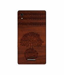 Amazon Brand - Solimo Designer Engraved Patten 3D Printed Hard Back Case Mobile Cover for Sony Xperia T3