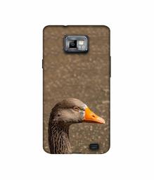 Amazon Brand - Solimo Designer Duck Face 3D Printed Hard Back Case Mobile Cover for Samsung Galaxy S2