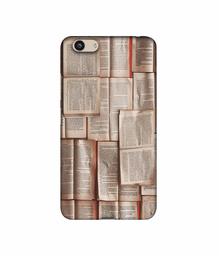 Amazon Brand - Solimo Designer Books Texture 3D Printed Hard Back Case Mobile Cover for Vivo Y53