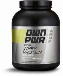 OWN PWR 100% Whey Protein Isolate Powder, Vanilla Ice Cream, 25 G Protein, 5 Pound Value Size (69 Servings)