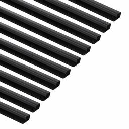 AmazonBasics Cable Raceway - 48-Inch, Black, 10-Pack