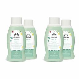 Marchio Amazon- Mama Bear Olio per bebè con oli biologici d'oliva e di jojoba, 4 flaconi - 4x250ml