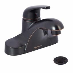 AmazonBasics AB-BF605-OR Basin Faucet-4-Inch, Oil-Rubbed Bronze