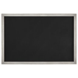 Amazon Brand – Stone & Beam Decorative Chalkboard with Rustic Silver Wood Frame - 25.5 x 37.5 Inch