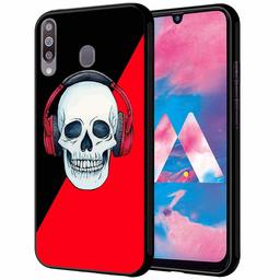 Amazon Brand - Solimo Designer Skull Printed Hard Back Case Mobile Cover for Samsung Galaxy M30 (D1188)