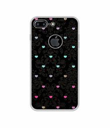 Amazon Brand - Solimo Designer Heart Texture UV Printed Soft Back Case Mobile Cover for Apple iPhone 7 Plus (Logo Cut)