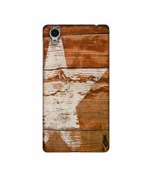 Amazon Brand - Solimo Designer Star Impression On Wood 3D Printed Hard Back Case Mobile Cover for Vivo Y51L