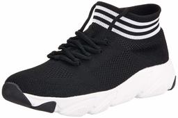 Klepe Men's Black Flyknit with Memory Foam Running Shoes-7 UK (40 EU) (7 US) (KP040/BLK)