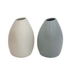 Amazon Brand – Rivet Modern Stoneware Vases, 2-Piece Set, 5.2