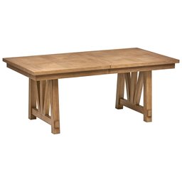 Stone & Beam Jon Casual Farmhouse Expandable Wood Dining Table, 90