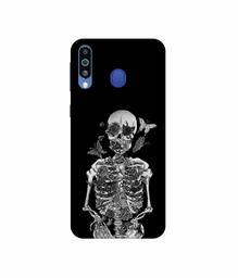 Amazon Brand - Solimo Designer Skeletan 3D Printed Hard Back Case Mobile Cover for Samsung Galaxy M21