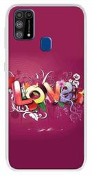 Amazon Brand - Solimo Designer Multicolor Love Printed Soft Back Case Mobile Cover for Samsung Galaxy M31