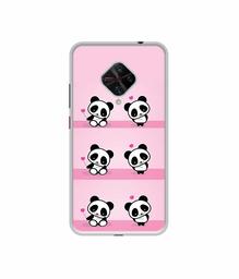 Amazon Brand - Solimo Designer Panda Pattern UV Printed Soft Back Case Mobile Cover for Vivo S1 Pro