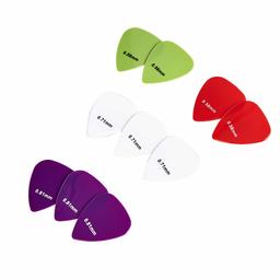 AmazonBasics Guitar Picks, Solid Colors, Nylon, 10-Pieces