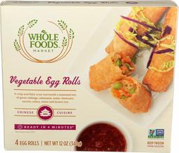 WHOLE FOODS MARKET Vegetable Egg Rolls, 12 OZ