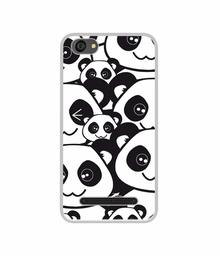 Amazon Brand - Solimo Designer Panda Texture UV Printed Soft Back Case Mobile Cover for Lyf Wind 6